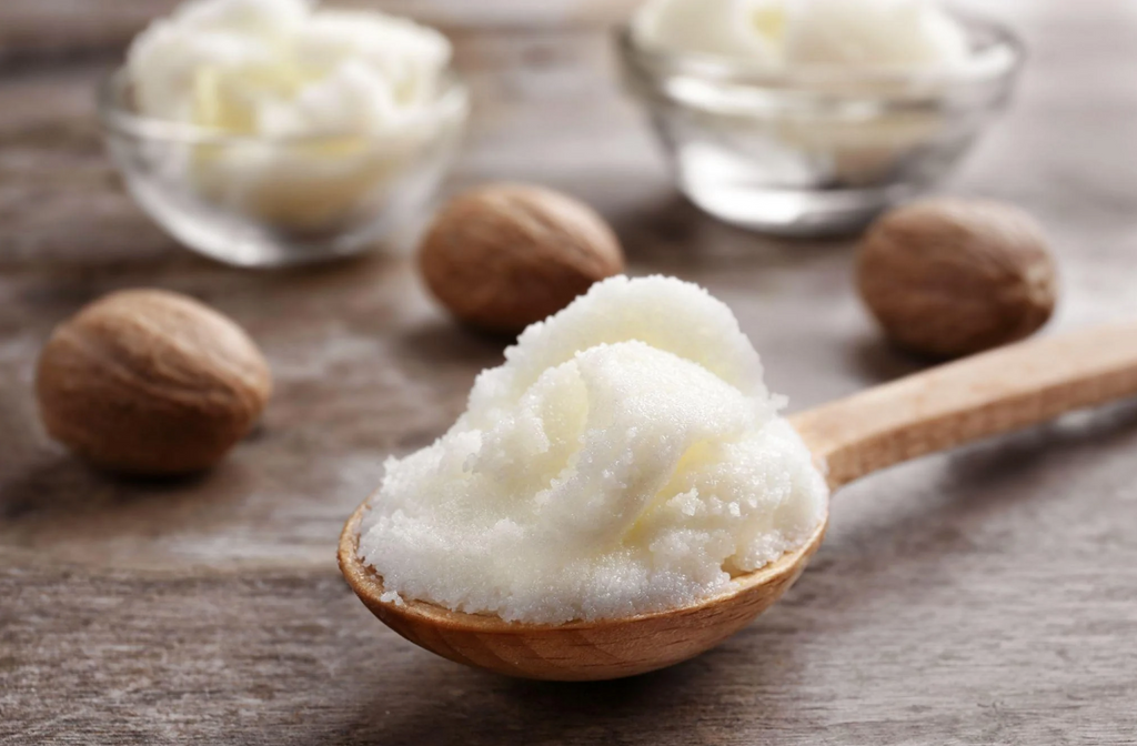 How do Shea Butter and Cocoa Butter in lip balm treat dry lips?